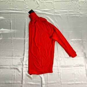 Oversized Orange/Poppy Long Sleeve Shirt SZ M